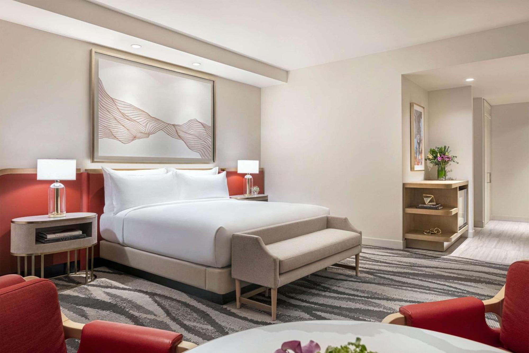 Conrad Las Vegas At Resorts World Eksteriør bilde A bedroom at the hotel